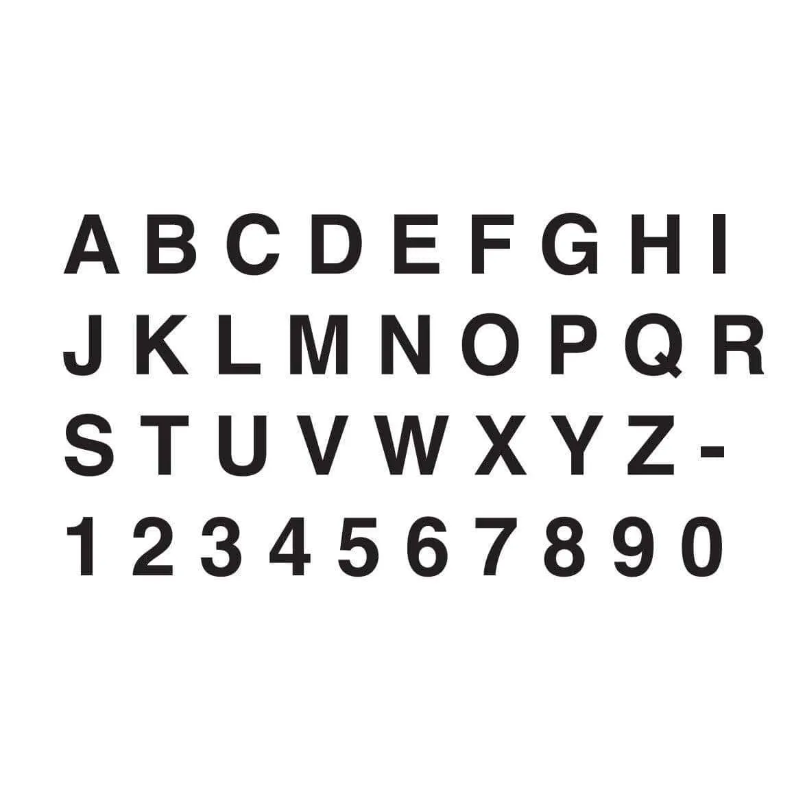 Bernard Engraving Letter Black 3" Stick-On X #PS-30-B-X