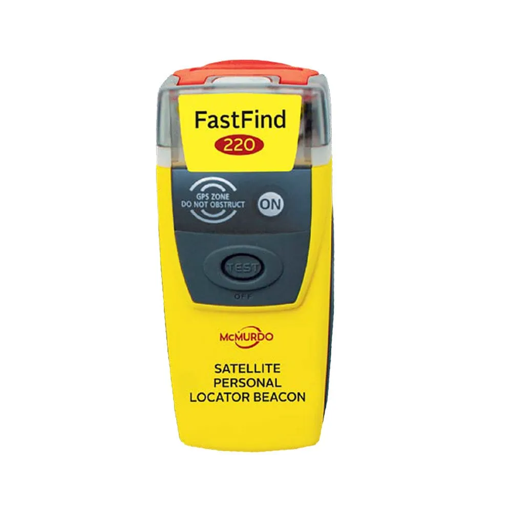 McMurdo Fastfind 220 PLB Limited Battery Life 4-Year #91-001-220A-C2028